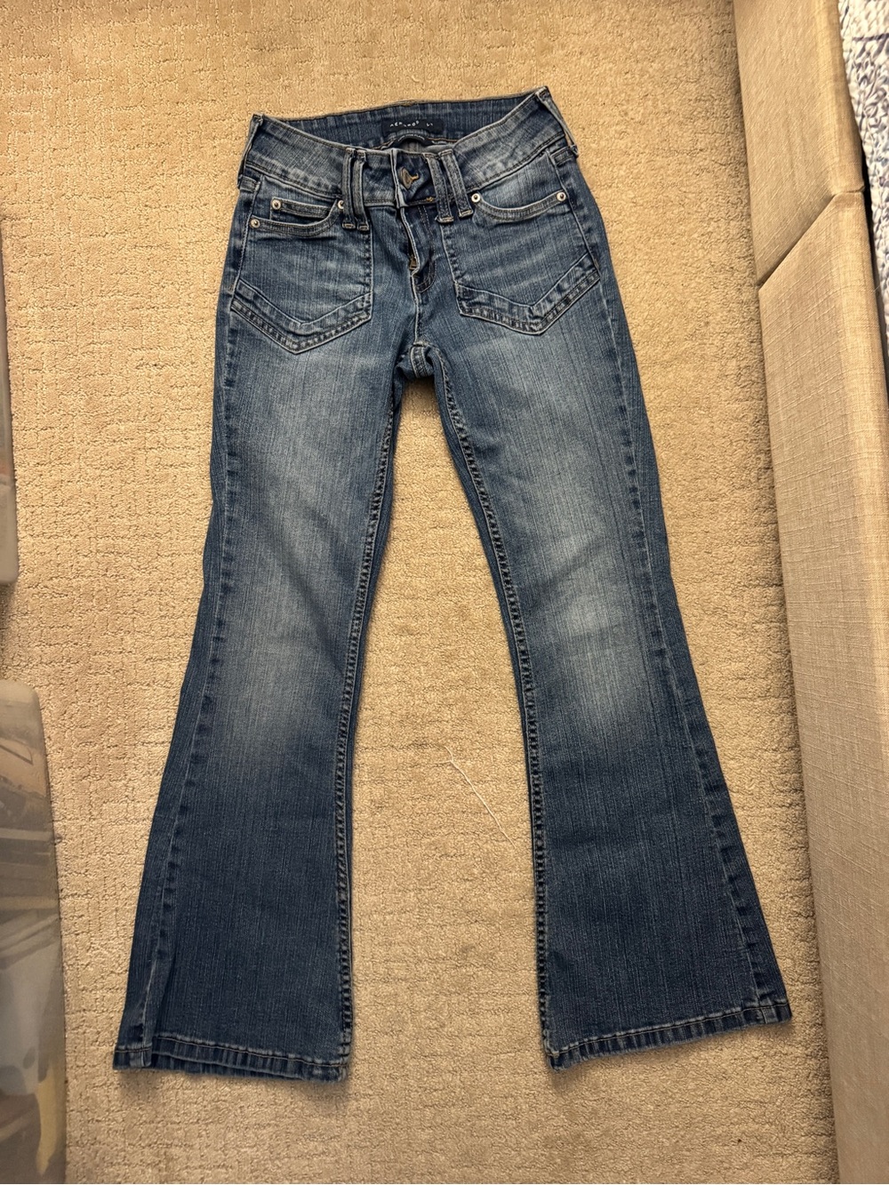 Aeropostale Women’s Blue Flared Jeans size 000 Short